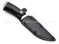 Нож "Кобра-3" дамасская сталь, рукоять наборная кожа, мельхиор (Титов & Солдатова)