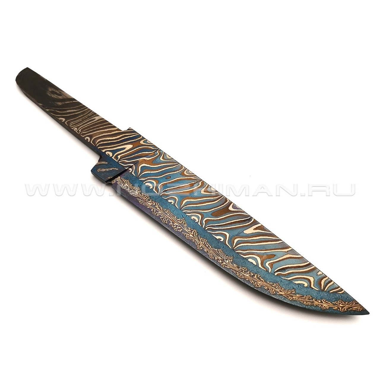 Клинок "КЛВ157" торцевой дамаск (Кузница Васильева)