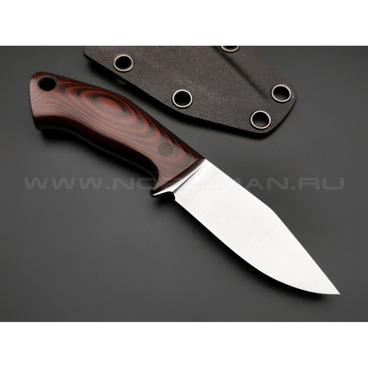 Апус нож Шейник сталь N690, рукоять G10 Black & Red
