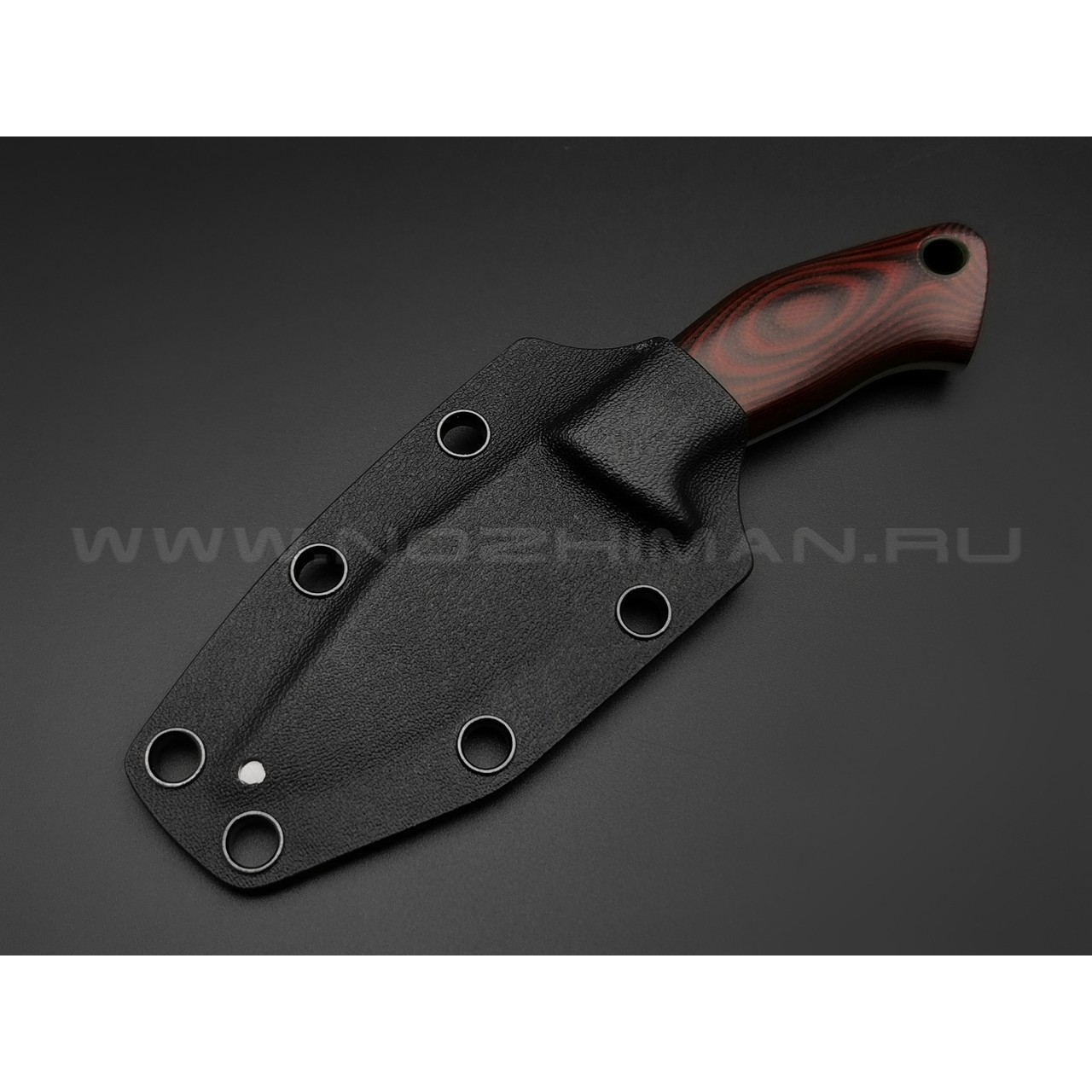 Апус нож Шейник сталь N690, рукоять G10 Black & Red