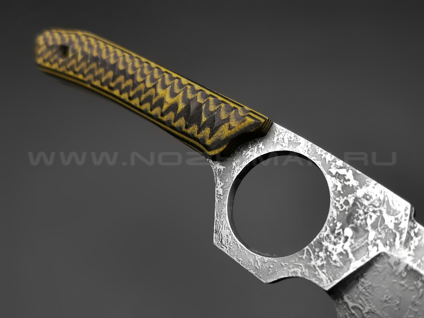 Богдан Гоготов нож NBG-5 сталь Niolox, рукоять G10 black & yellow