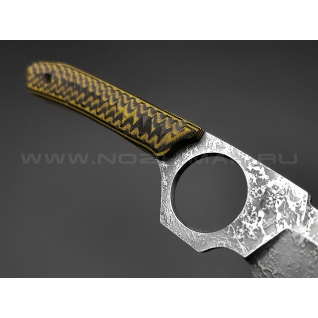 Богдан Гоготов нож NBG-5 сталь Niolox, рукоять G10 black & yellow