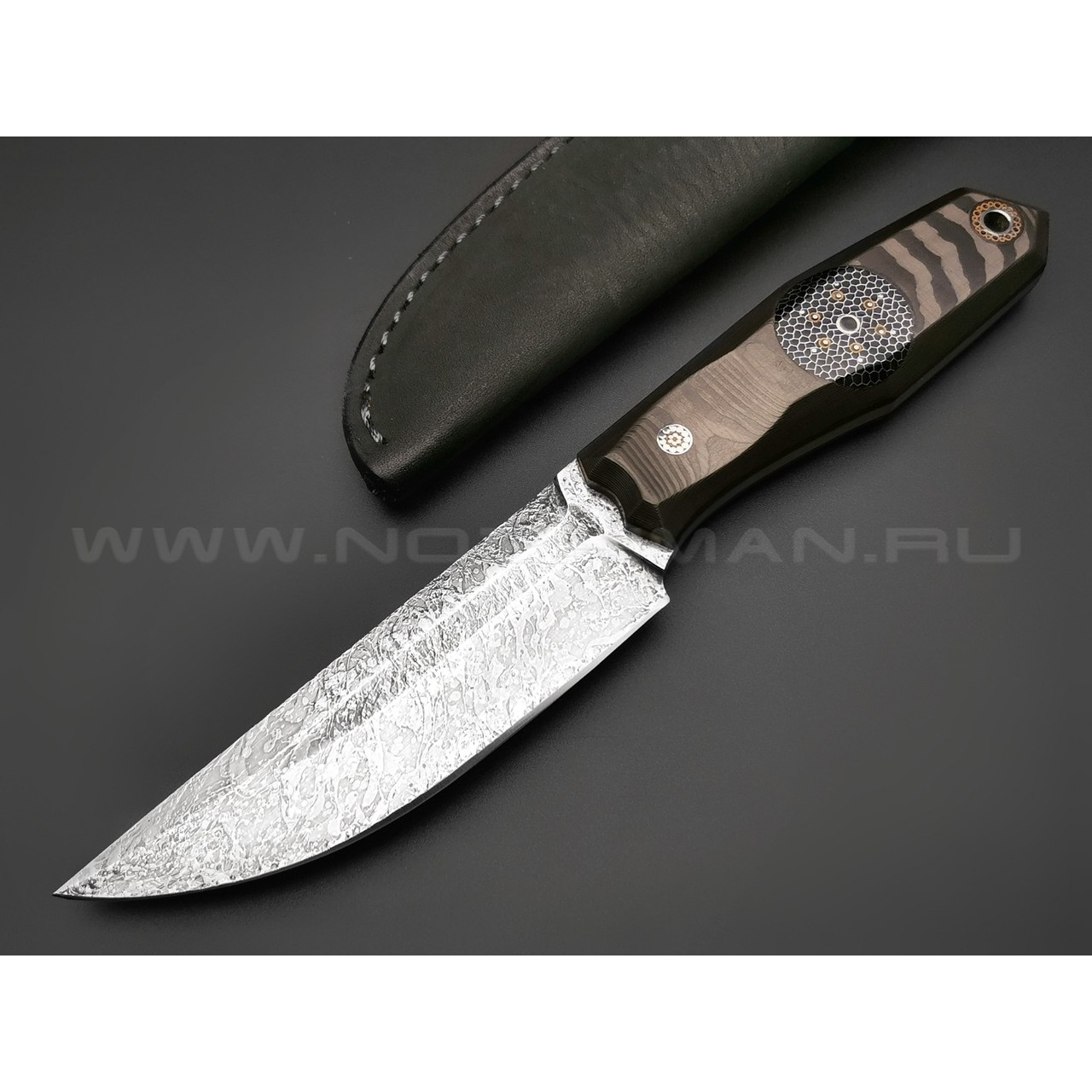 Богдан Гоготов нож NBG-7 сталь CPM Rex 121, рукоять Carbon fiber