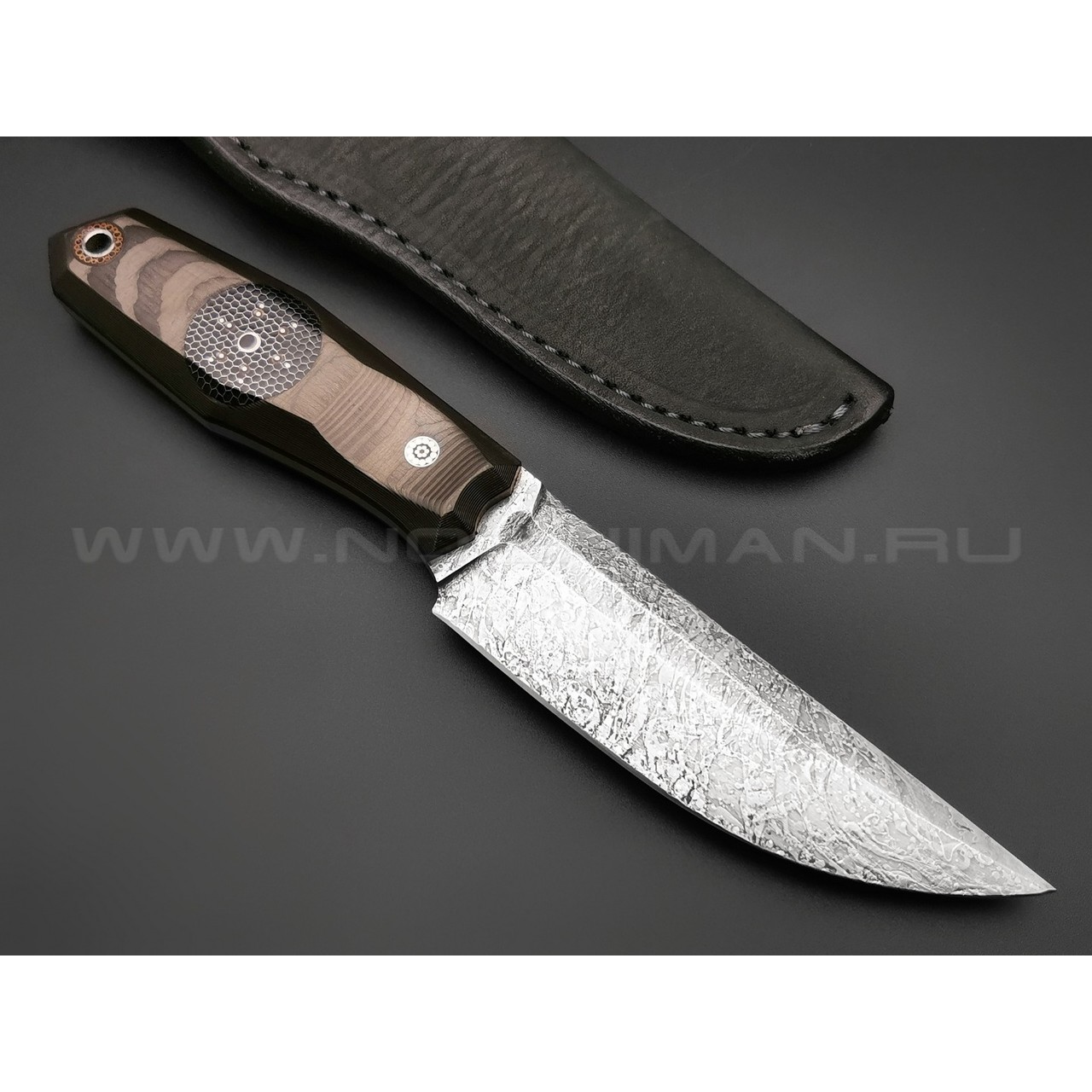 Богдан Гоготов нож NBG-7 сталь CPM Rex 121, рукоять Carbon fiber