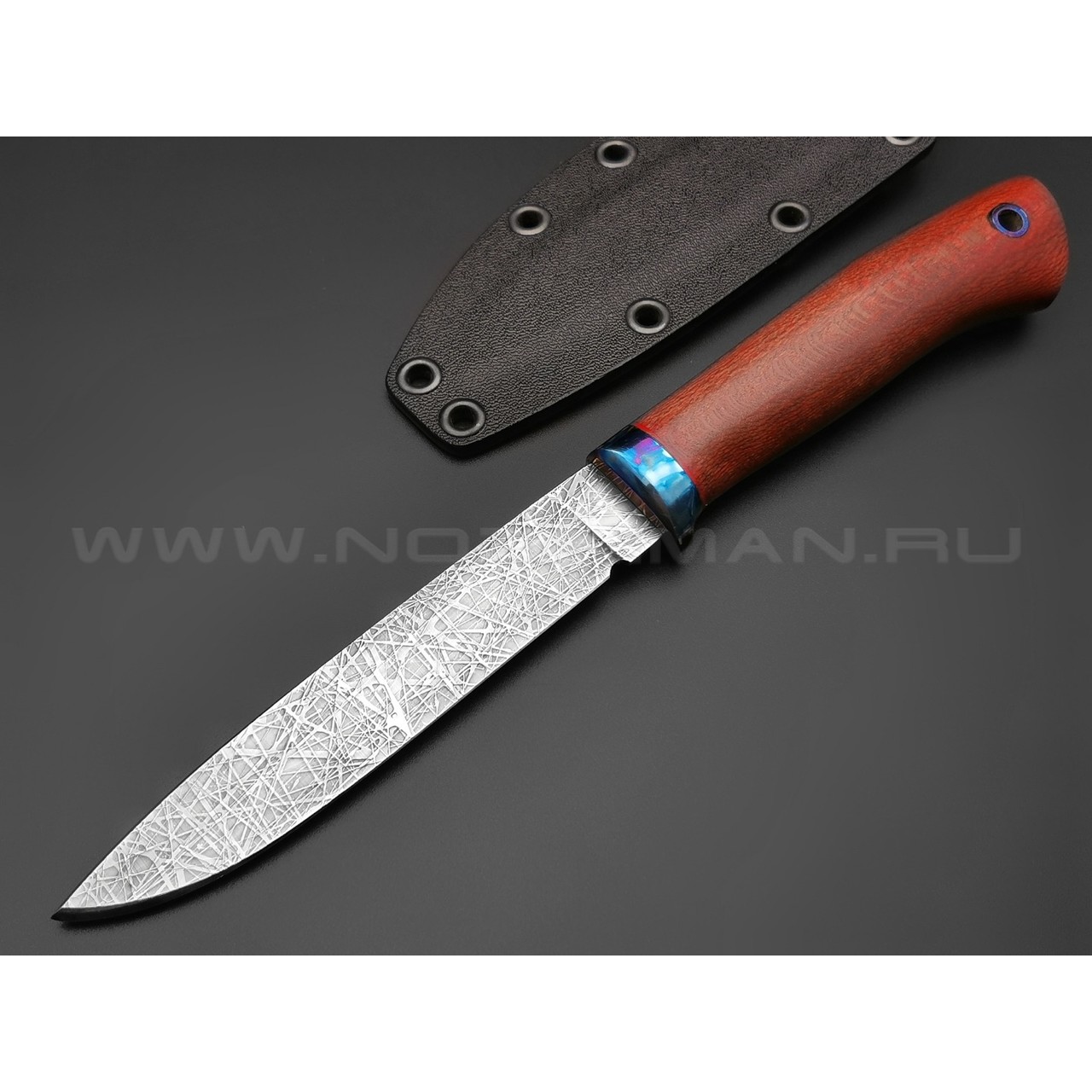 Богдан Гоготов нож NBG-1 сталь CPM 3V, рукоять дерево Платан, титан