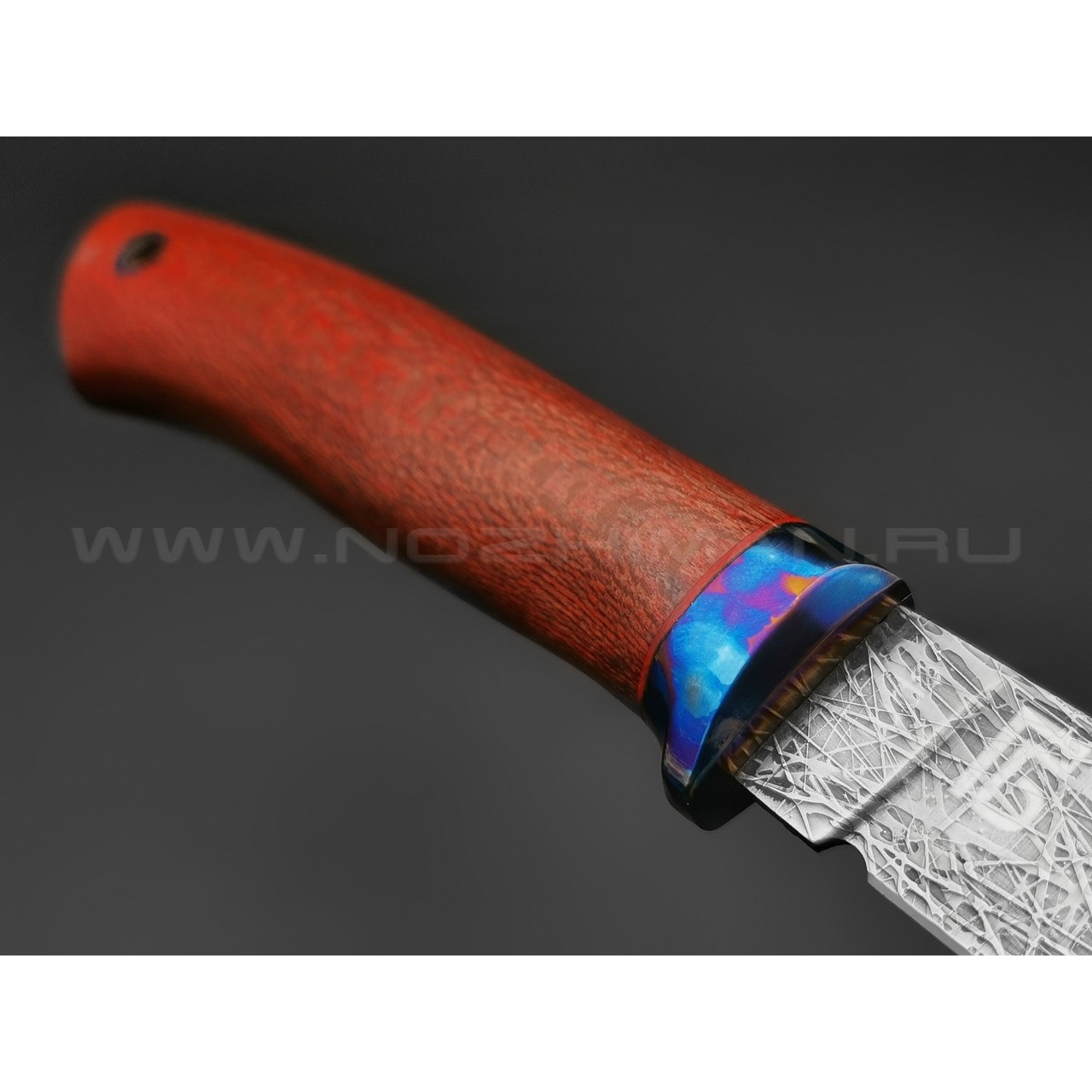Богдан Гоготов нож NBG-1 сталь CPM 3V, рукоять дерево Платан, титан
