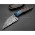 Волчий Век нож Wharn Custom Drago Edition сталь PGK WA, рукоять G10 black & blue