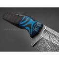 Волчий Век нож Wharn Custom Drago Edition сталь PGK WA, рукоять G10 black & blue