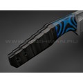 Волчий Век нож Wharn Custom Drago Edition сталь PGK WA, рукоять G10 black & blue