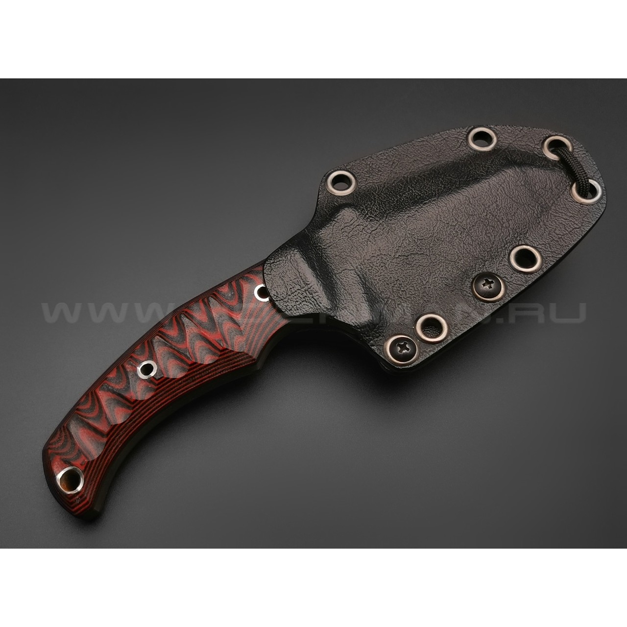 Волчий Век нож Сквозняк Brutal Edition сталь PGK WA, рукоять G10 black & red