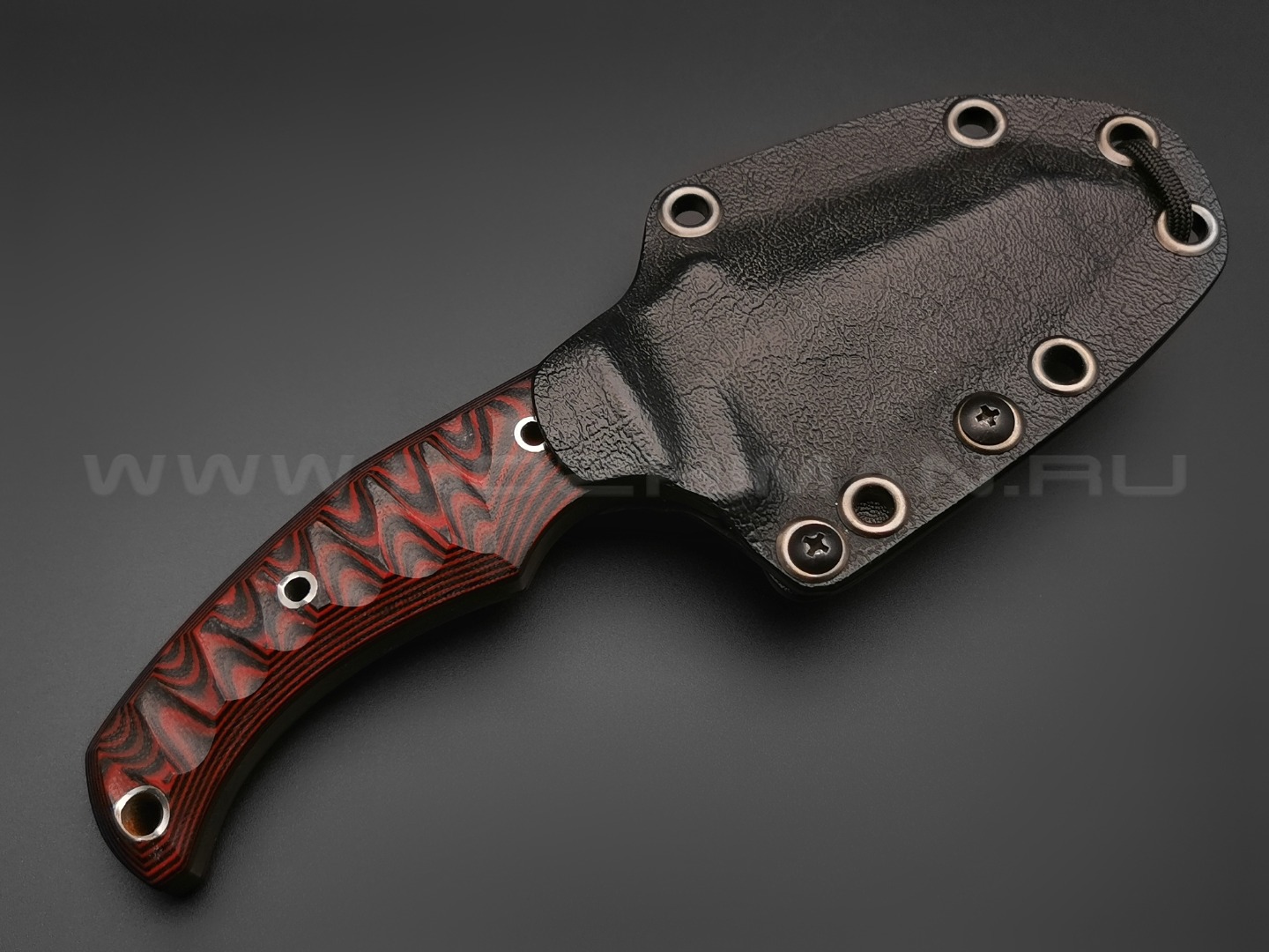 Волчий Век нож Сквозняк Brutal Edition сталь PGK WA, рукоять G10 black & red