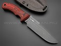 Волчий Век нож Команданте Light Edition сталь PGK WA, рукоять G10 black & red