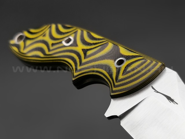 Волчий Век нож Кондрат 10 сталь Niolox WA, рукоять G10 black & yellow