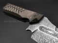 Волчий Век нож Карачун сталь Niolox WA, рукоять Carbon fiber