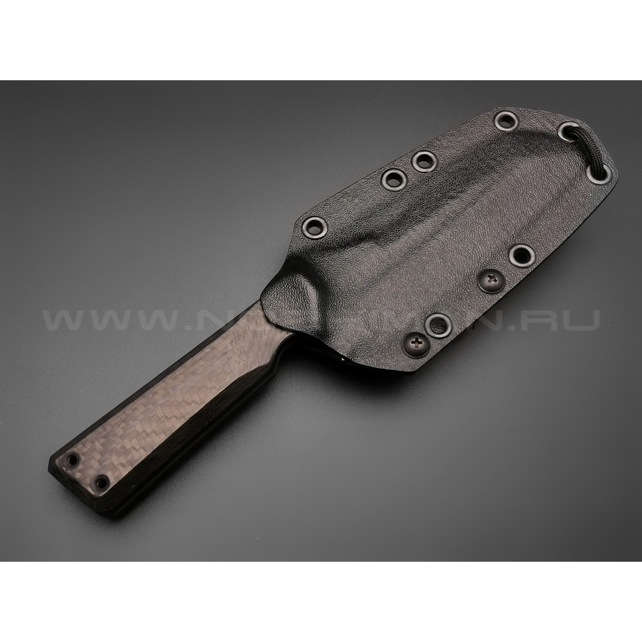 Волчий Век нож Карачун сталь Niolox WA, рукоять Carbon fiber
