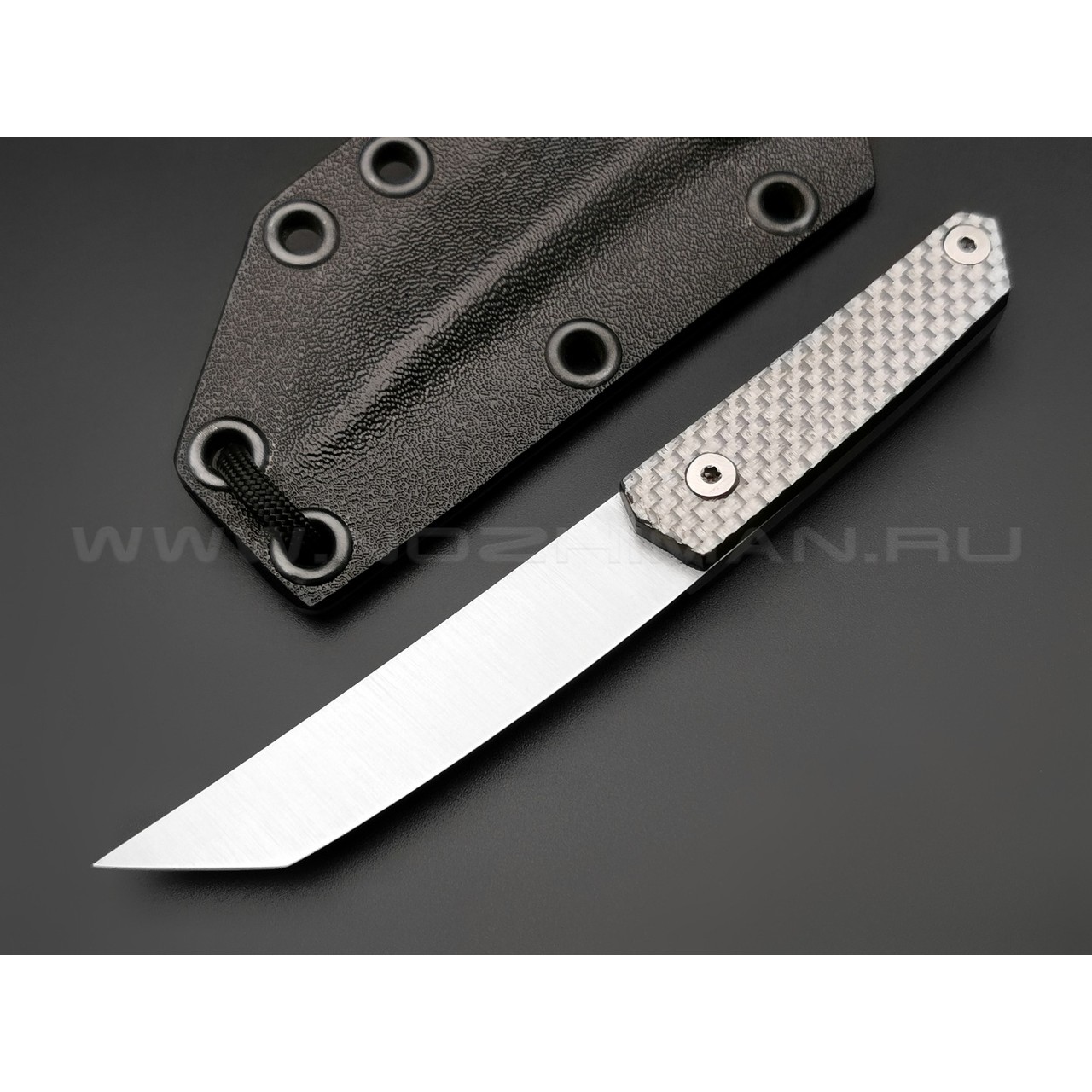 Волчий Век нож Мини Танто сталь M390 WA, рукоять Silver Twill