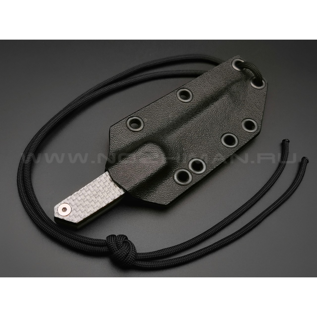 Волчий Век нож Мини Танто сталь M390 WA, рукоять Silver Twill