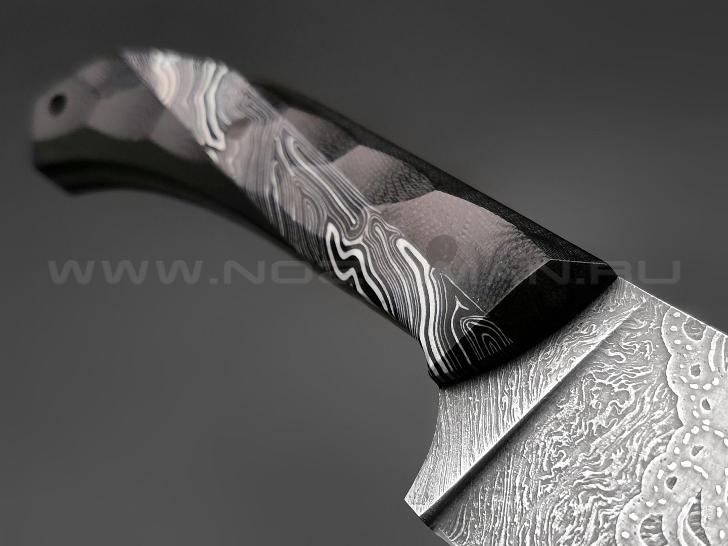 Волчий Век нож Пчак сталь Niolox WA, рукоять G10 black & white