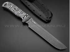 Волчий Век нож Пахарь сталь PGK WA, рукоять G10 black & white