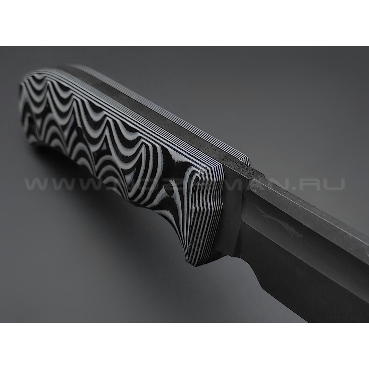 Волчий Век нож Пахарь сталь PGK WA, рукоять G10 black & white