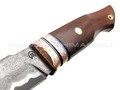 Нож "НЛВ37" ламинат Vanadis 8, рукоять палисандр, мокумэ-гане (Кузница Васильева)