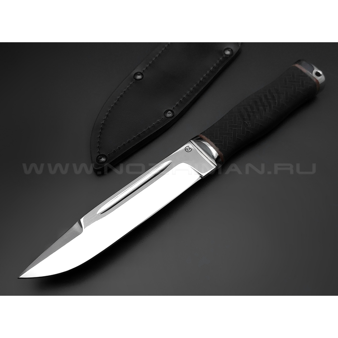 Нож "Русич" сталь 95Х18, рукоять резина (Титов & Солдатова)