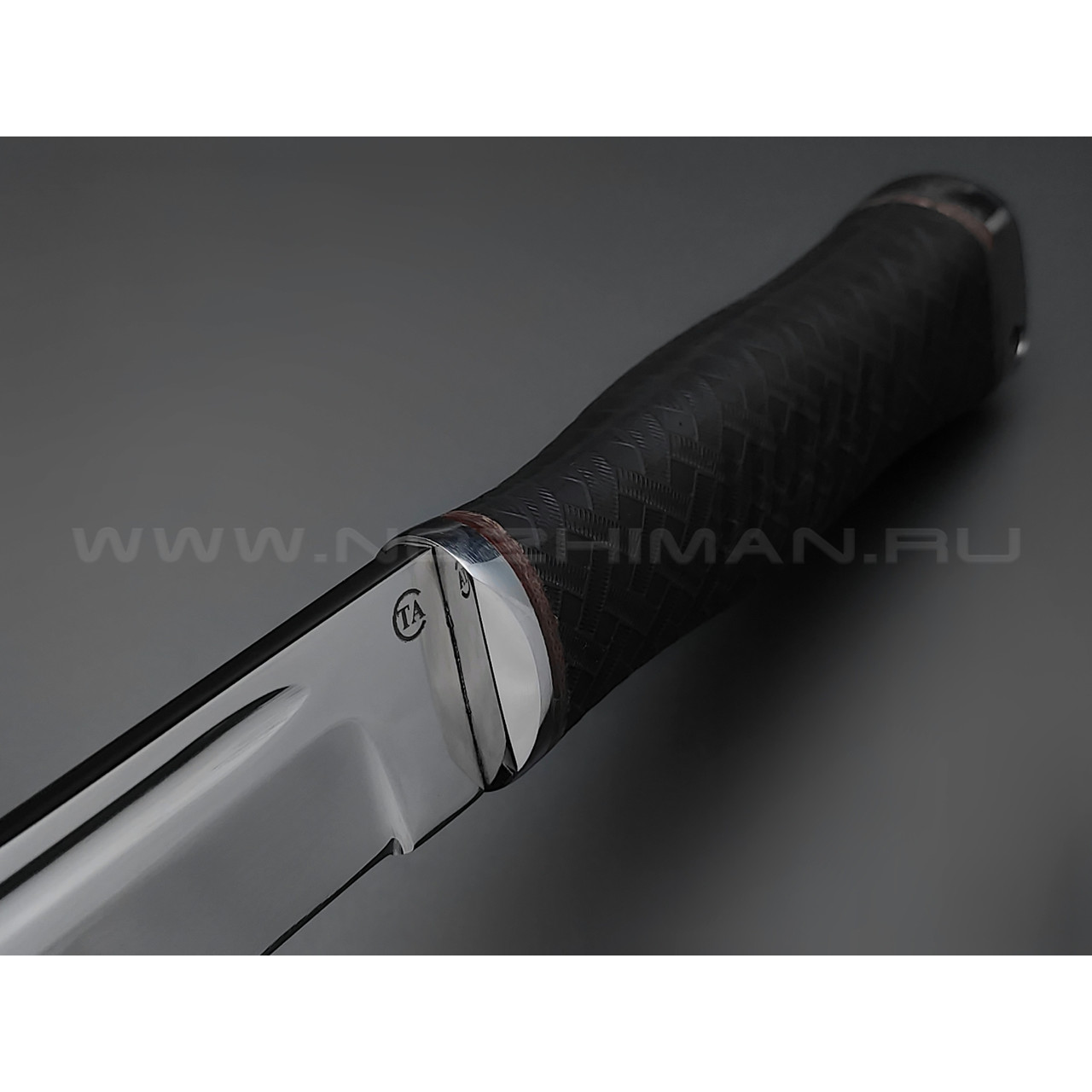 Нож "Русич" сталь 95Х18, рукоять резина (Титов & Солдатова)
