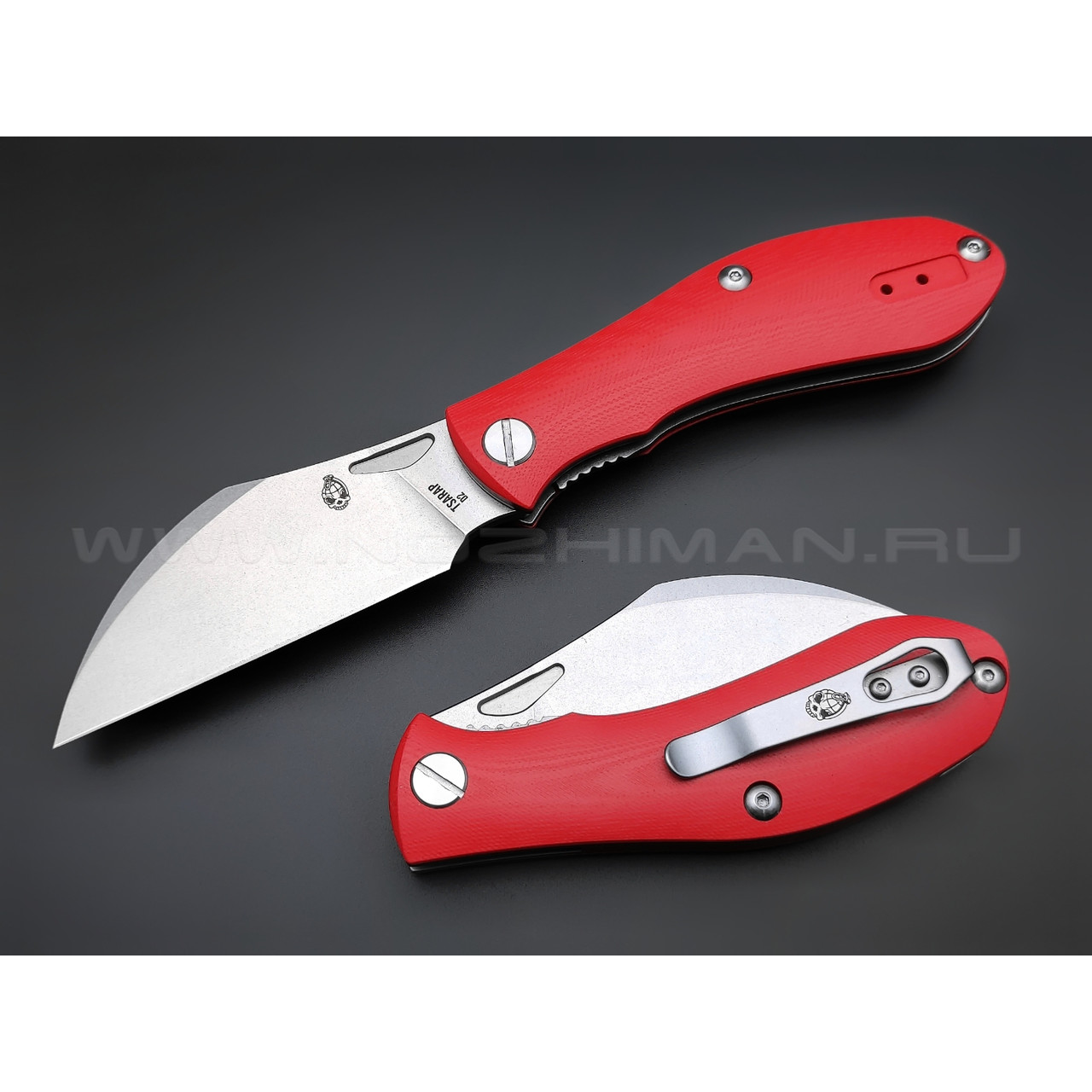 Brutalica нож Tsarap folder, сталь D2, рукоять G10 red