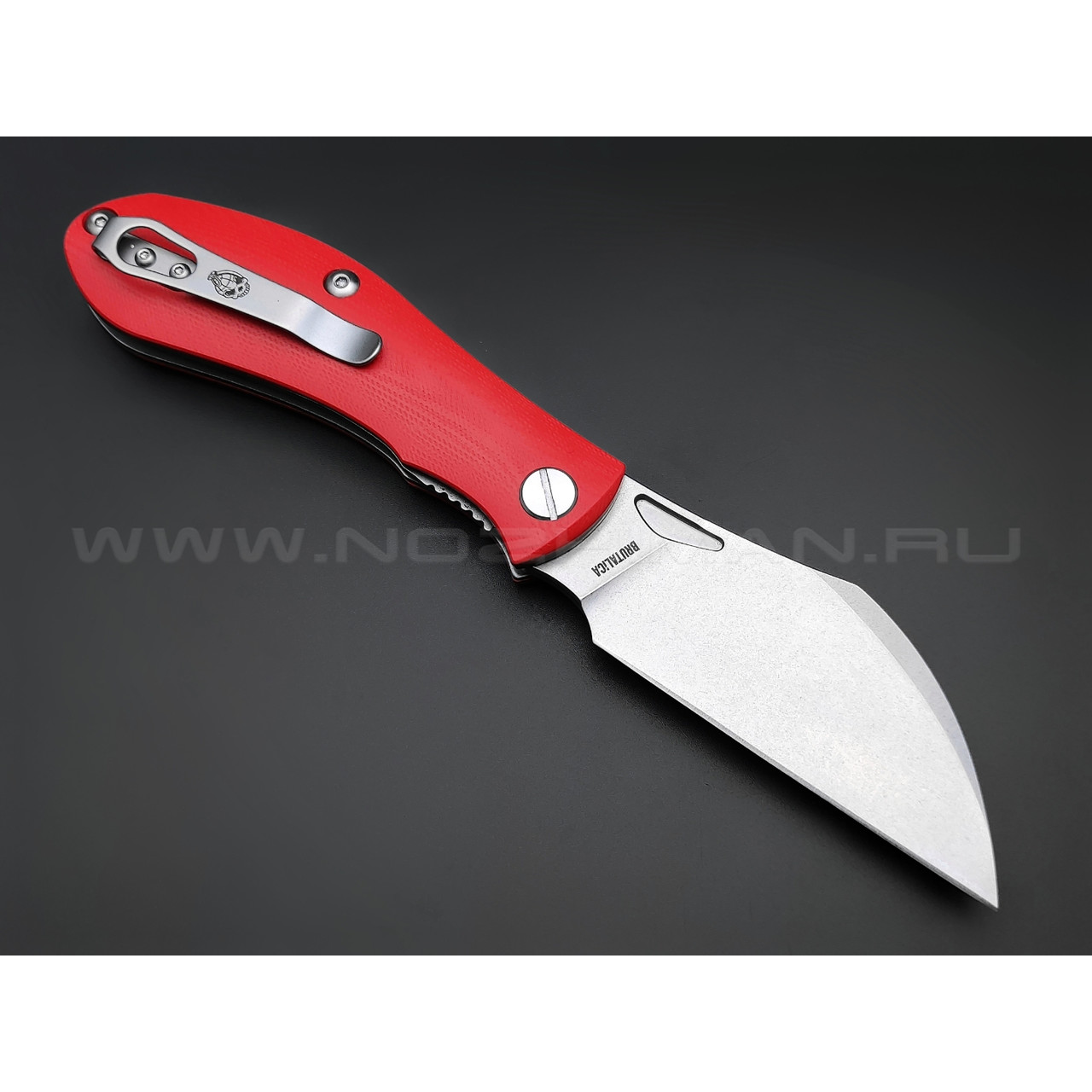 Brutalica нож Tsarap folder, сталь D2, рукоять G10 red