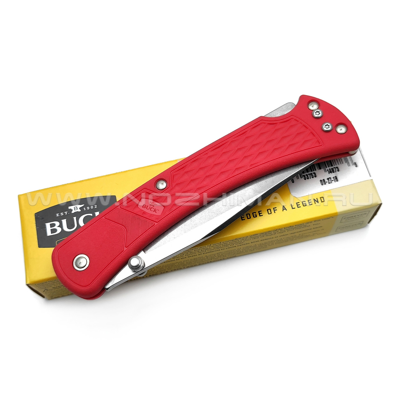 Buck 110 Slim Select Red 0110RDS2 сталь 420HC рукоять GFN