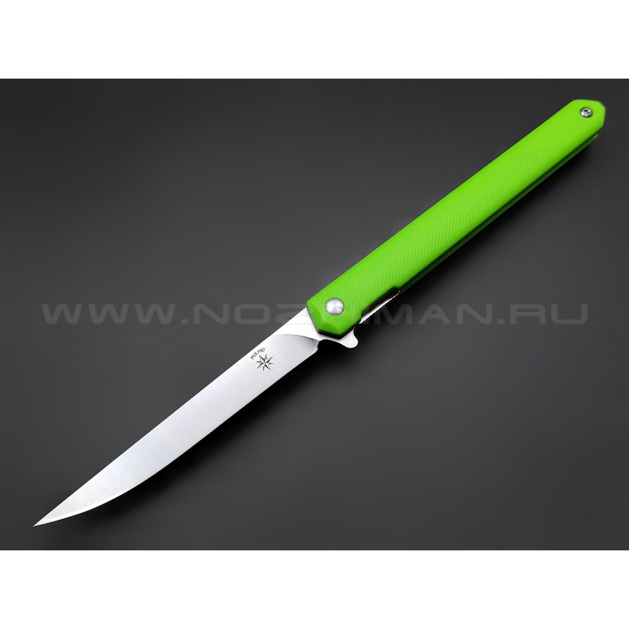 TuoTown нож BDJ-VG сталь D2, рукоять Grivory neon green
