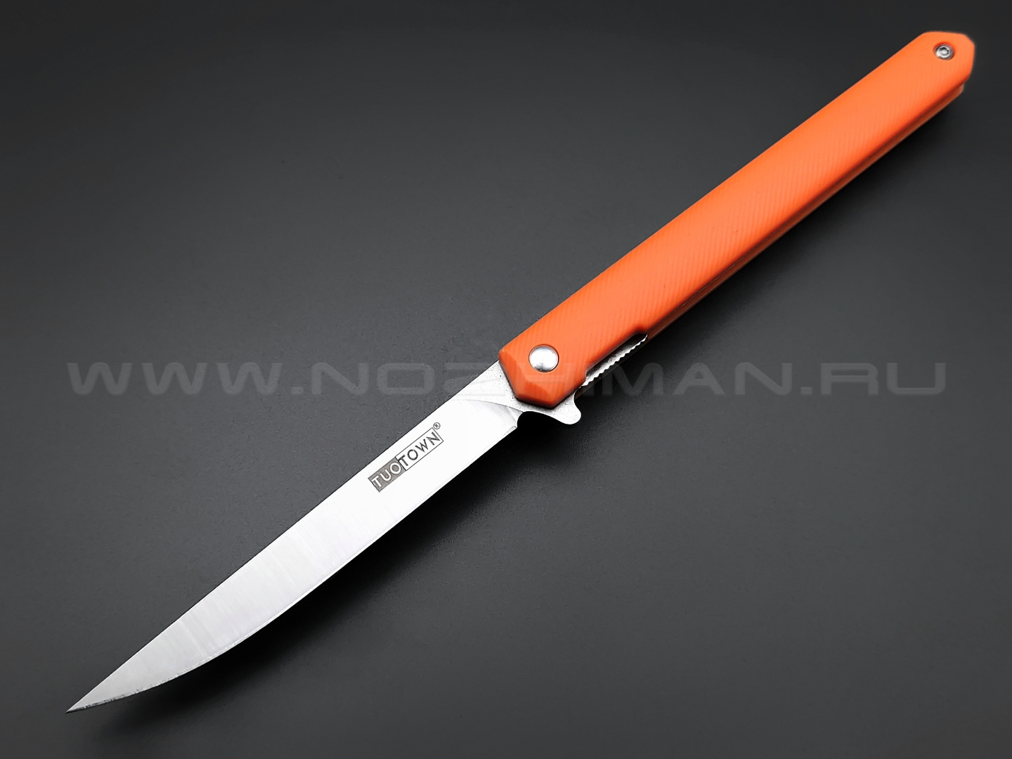 TuoTown нож BDJ-O сталь D2, рукоять Grivory orange