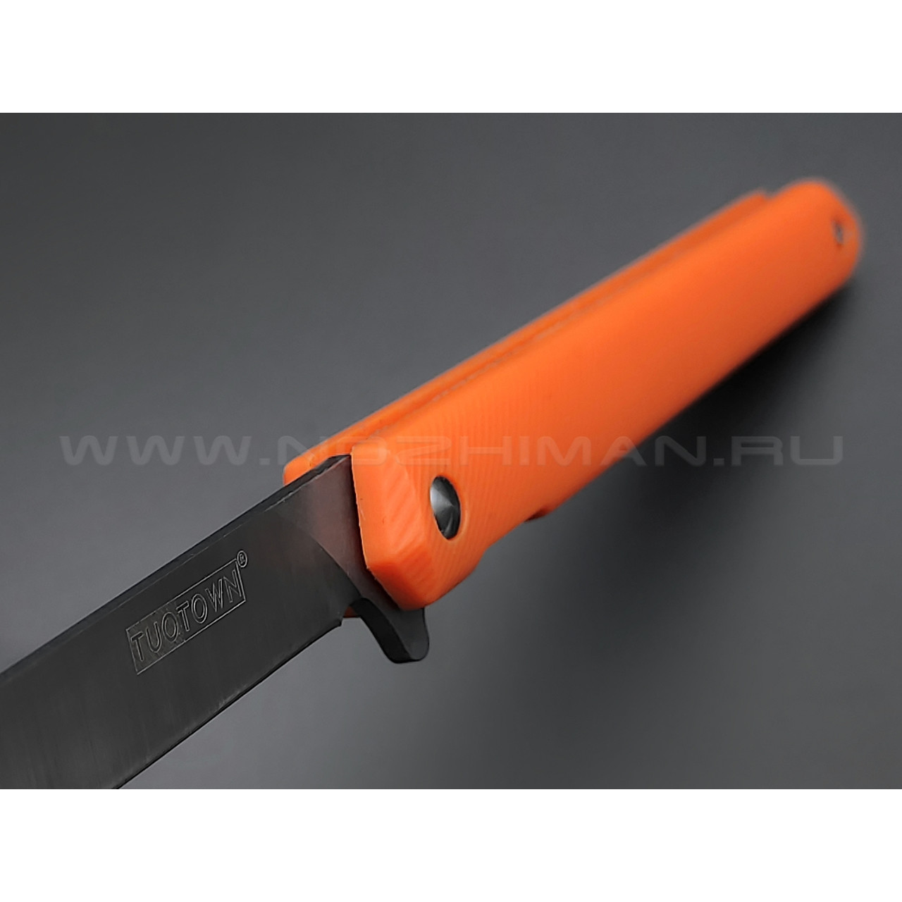 TuoTown нож BDJ-O сталь D2, рукоять Grivory orange