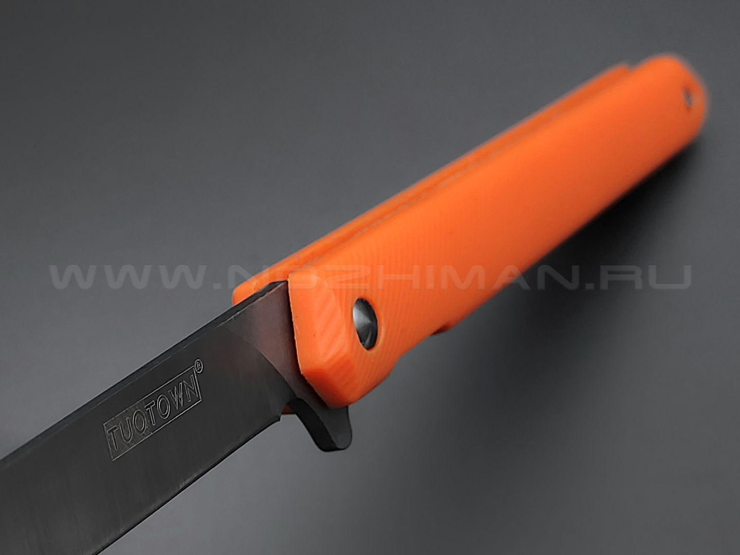 TuoTown нож BDJ-O сталь D2, рукоять Grivory orange