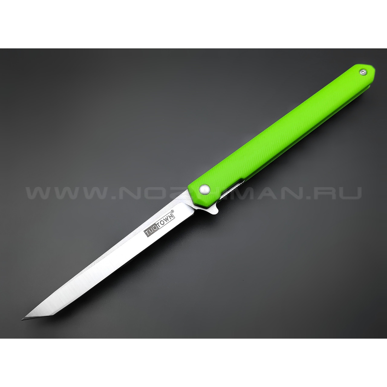TuoTown нож BDT-VG tanto сталь D2, рукоять Grivory neon green