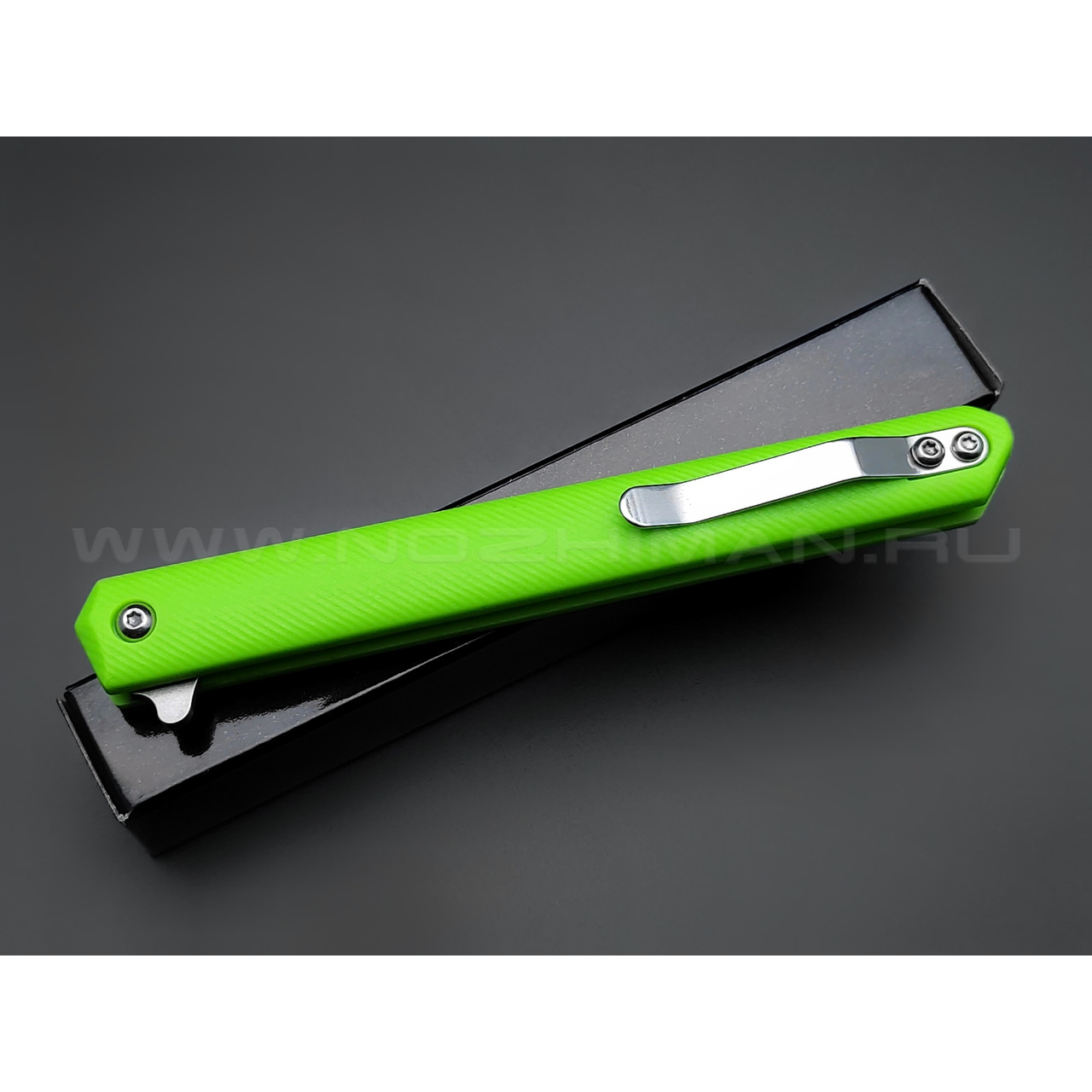 TuoTown нож BDT-VG tanto сталь D2, рукоять Grivory neon green