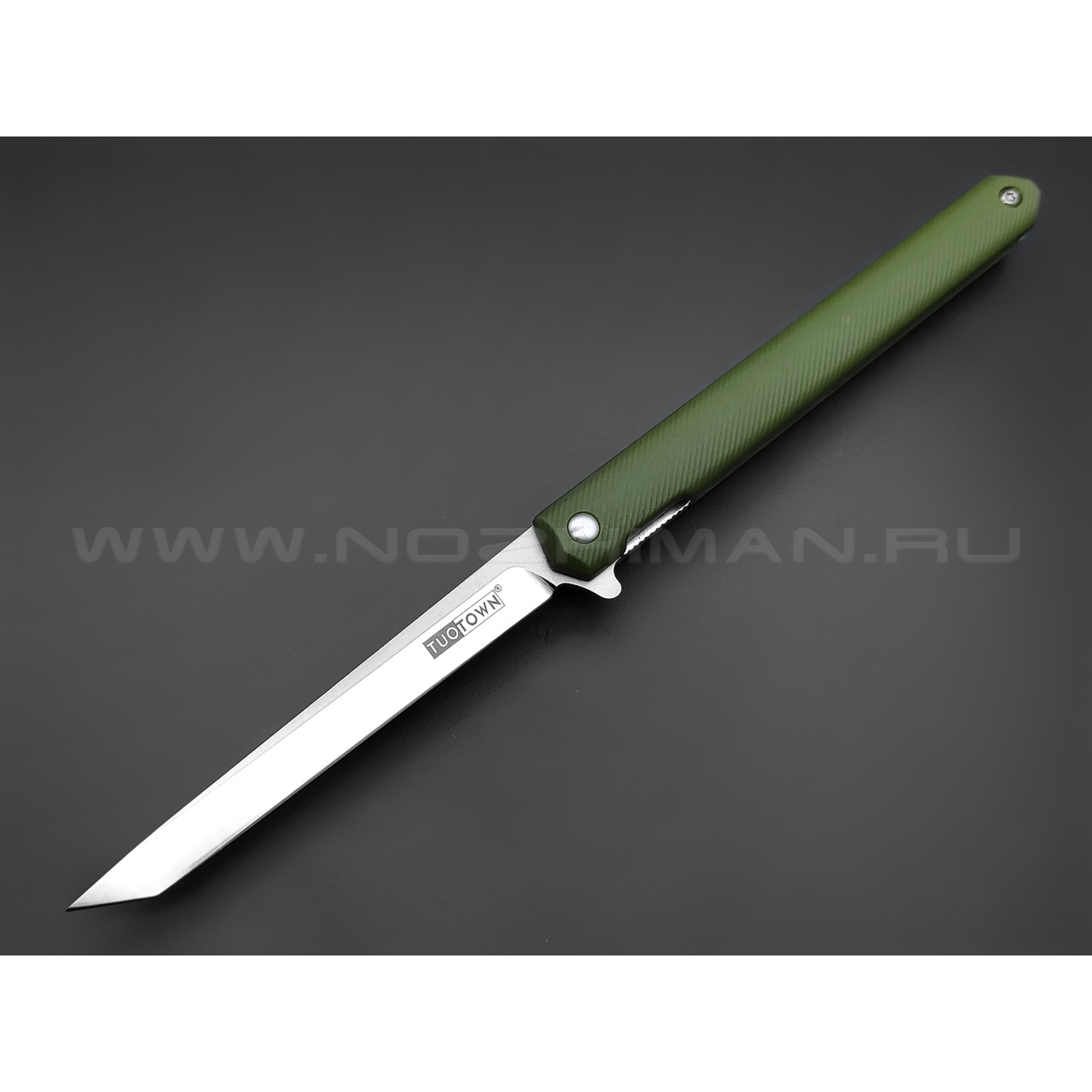 TuoTown нож BDT-G tanto сталь D2, рукоять Grivory OD green