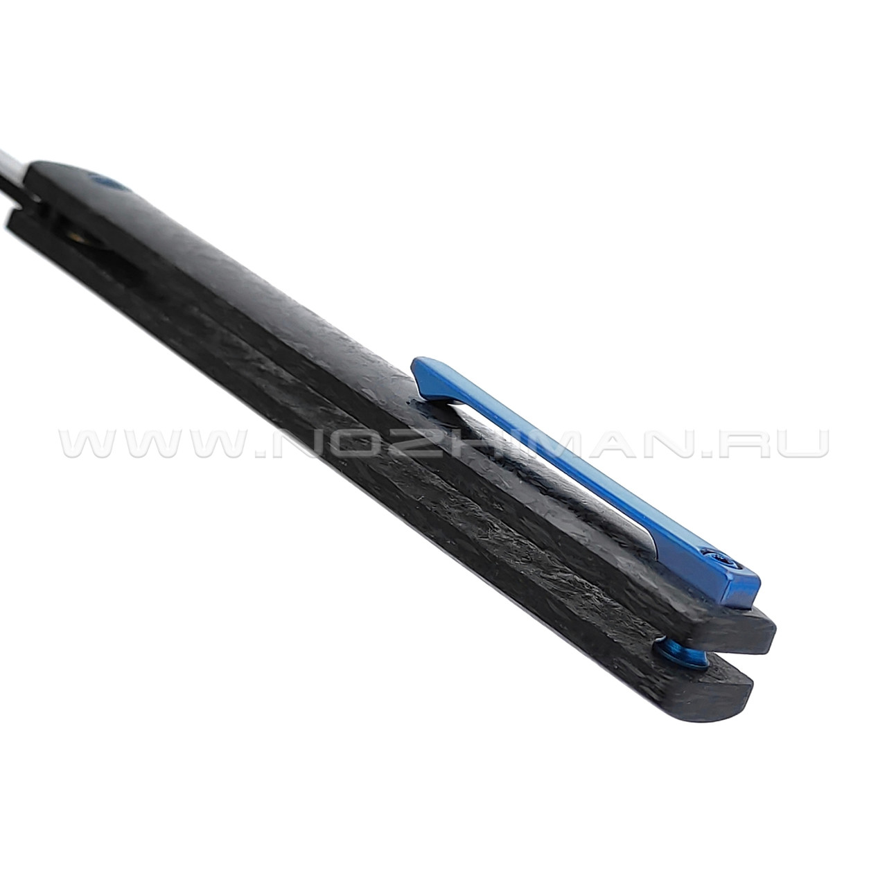 TuoTown нож BDJ-M390 сталь M390 блэквош, рукоять Chaotic Carbon fiber