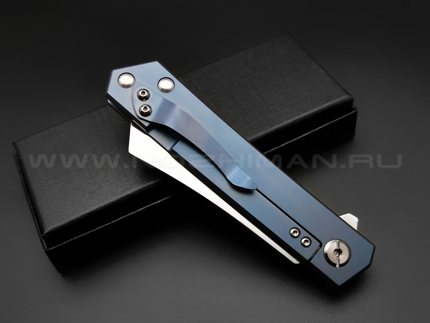TuoTown нож DBSC-BL blue сталь D2, рукоять Титан