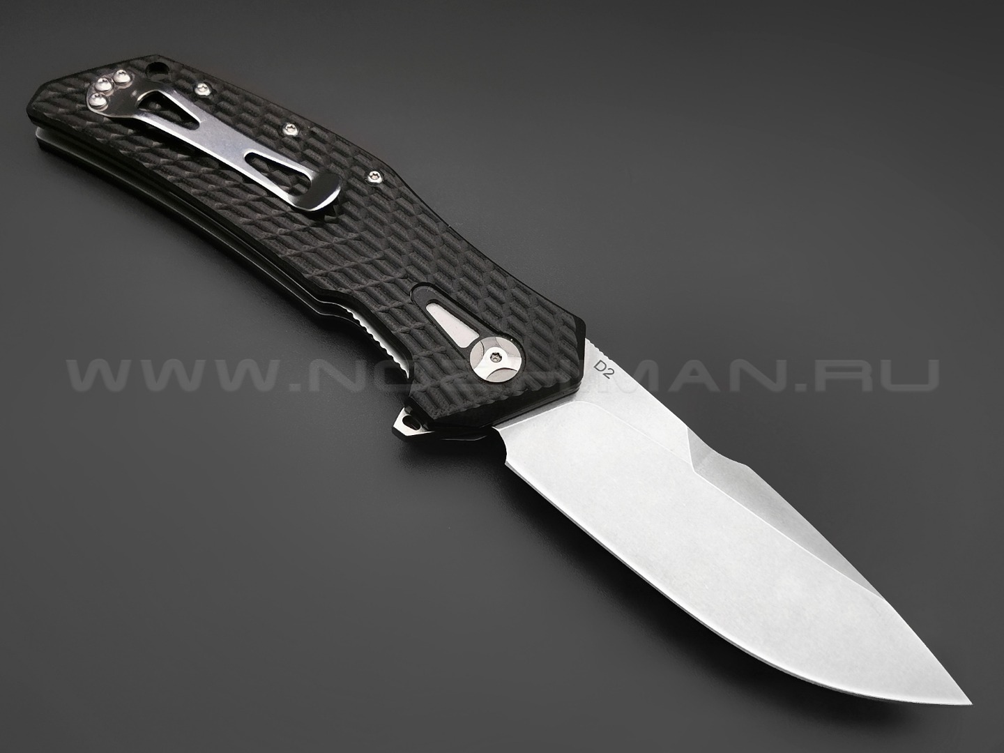 TuoTown нож JJ066-B сталь D2, рукоять G10 black