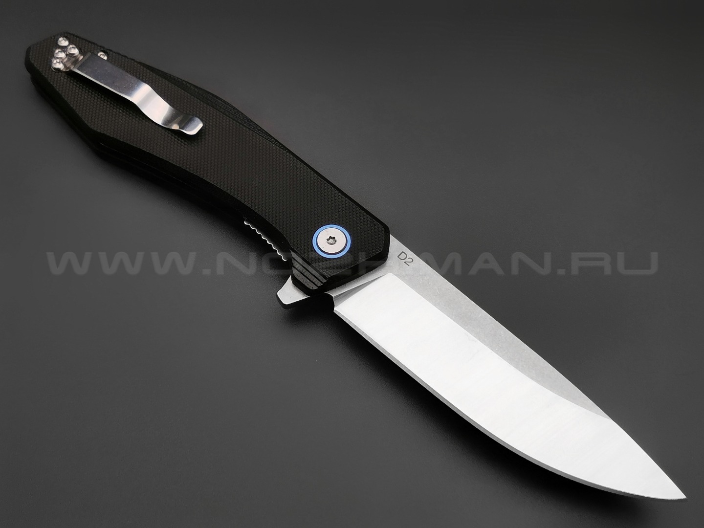 TuoTown нож JJ050-B сталь D2, рукоять G10 black