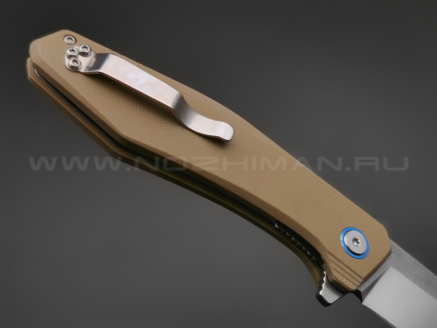 TuoTown нож JJ050-S сталь D2, рукоять G10 tan