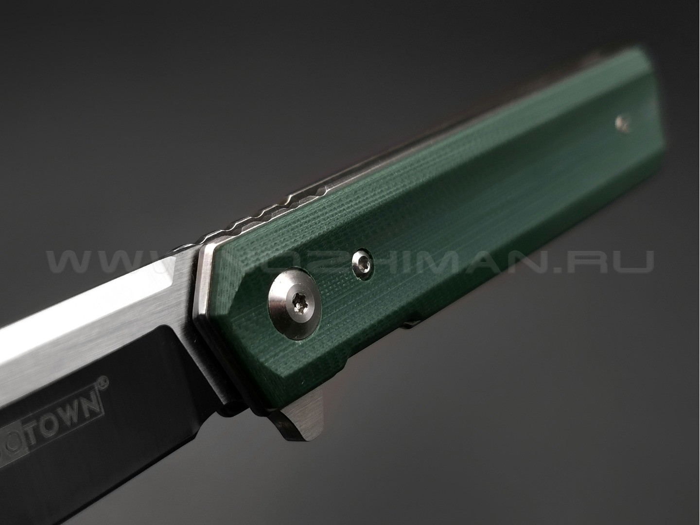 TuoTown нож JJ030-CG сталь D2, рукоять G10 hunter green