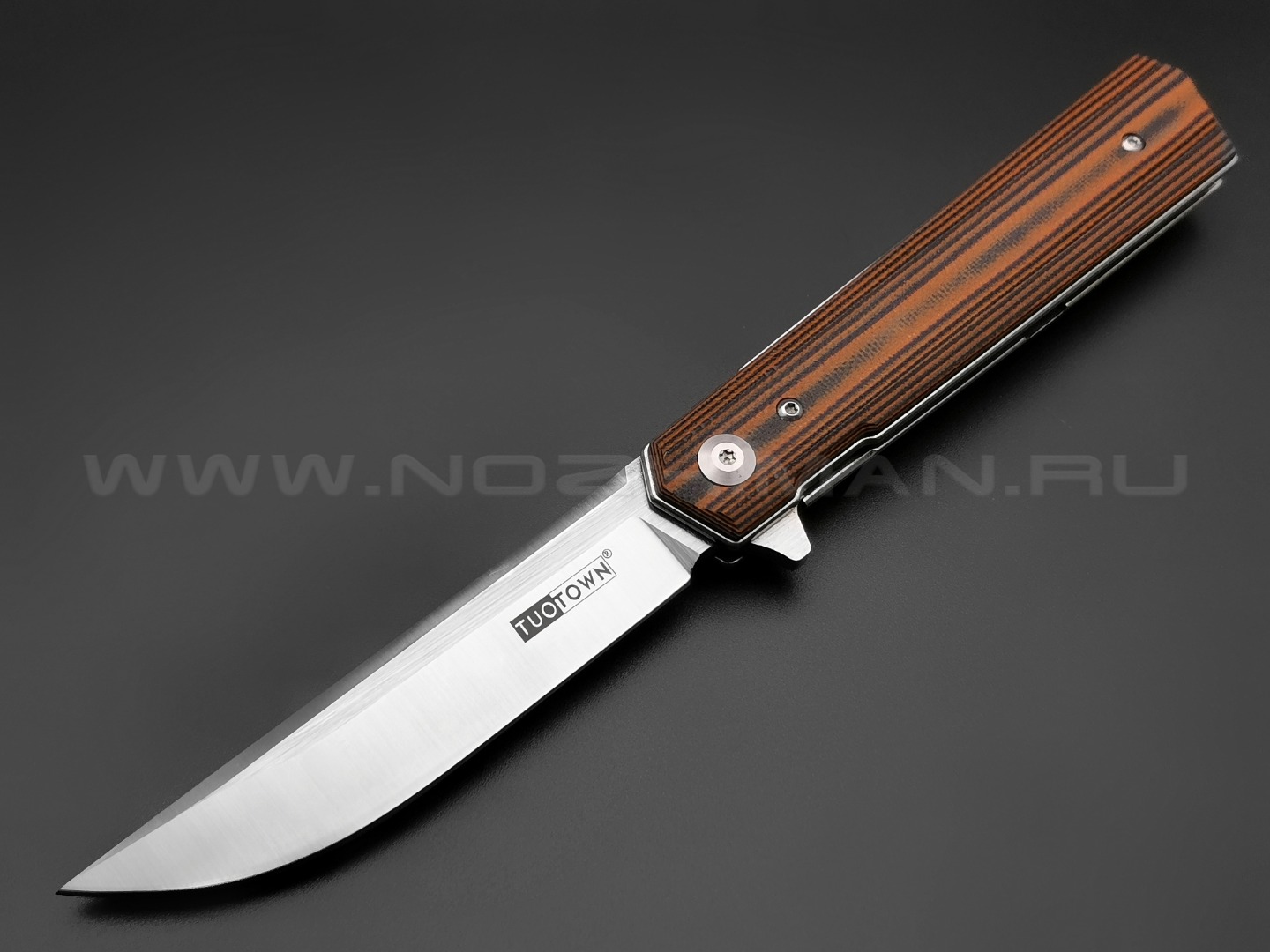 TuoTown нож JJ030-BRB сталь D2, рукоять G10 black & brown