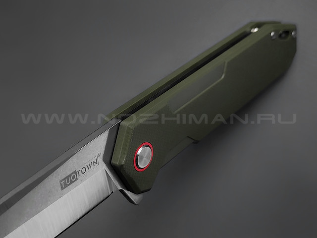 TuoTown нож JJ049-G сталь D2, рукоять G10 OD green