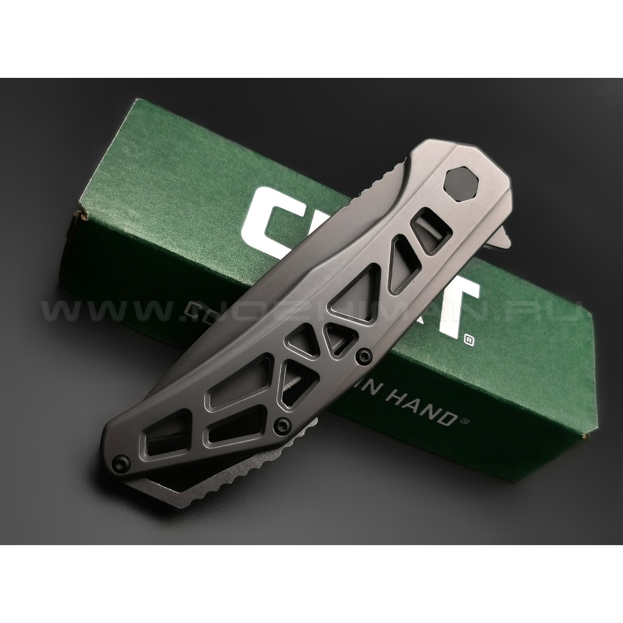 Нож CRKT Gusset K330GGP сталь 8Cr13MoV рукоять Stainless Steel