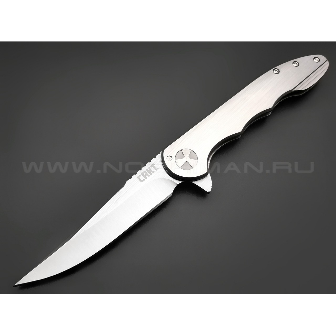 Нож CRKT Up & At 'Em 7076 сталь 8Cr13MoV рукоять Stainless Steel