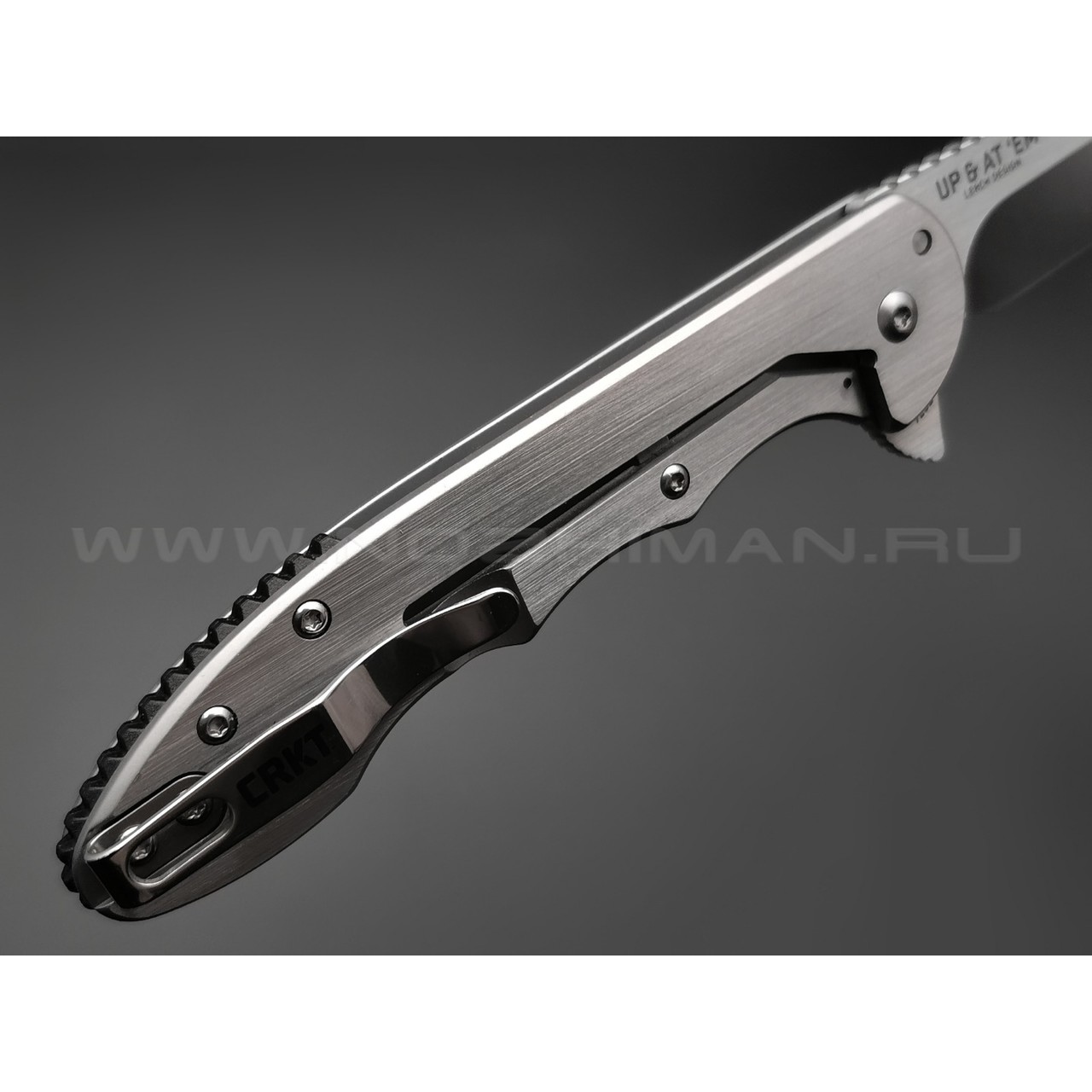 Нож CRKT Up & At 'Em 7076 сталь 8Cr13MoV рукоять Stainless Steel