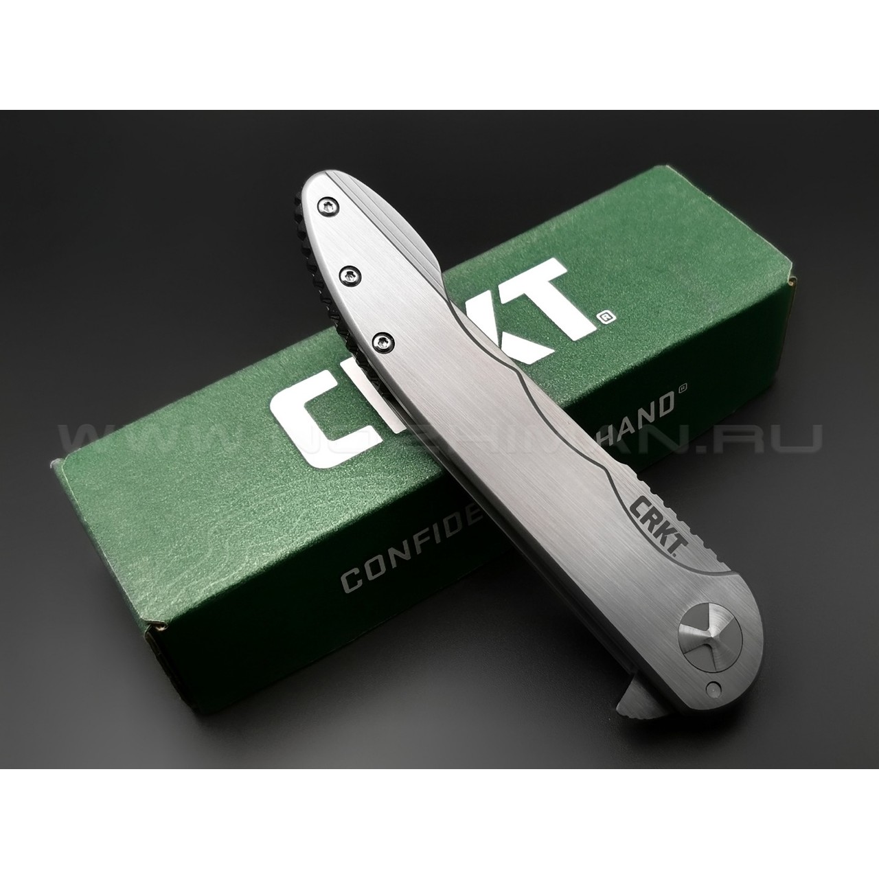 Нож CRKT Up & At 'Em 7076 сталь 8Cr13MoV рукоять Stainless Steel