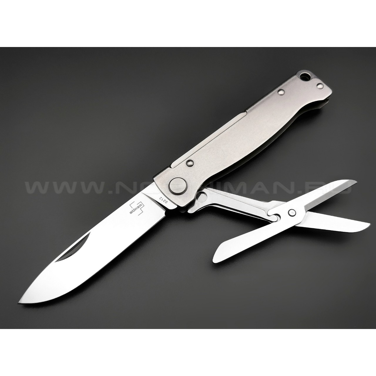 Нож Boker Plus Atlas Multi SW 01BO857 сталь 12С27, рукоять Stainless steel